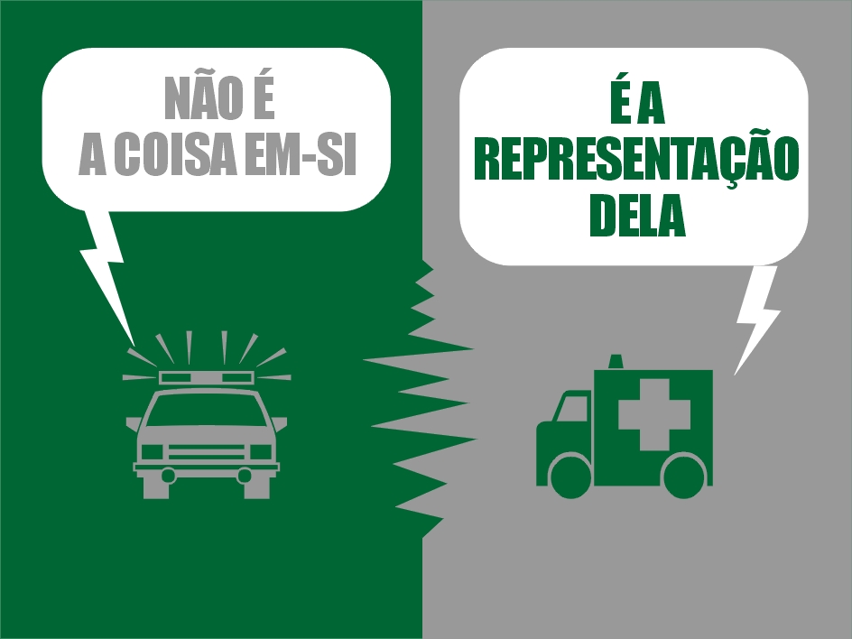 No  a coisa em-si,  a representao dela.