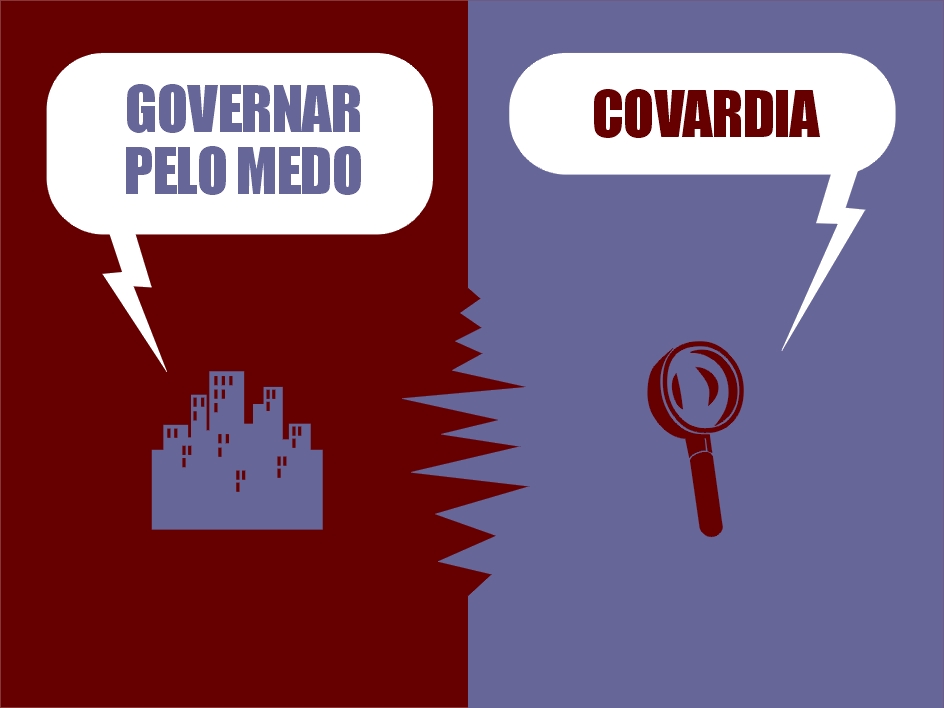 Governar pelo medo, covardia.